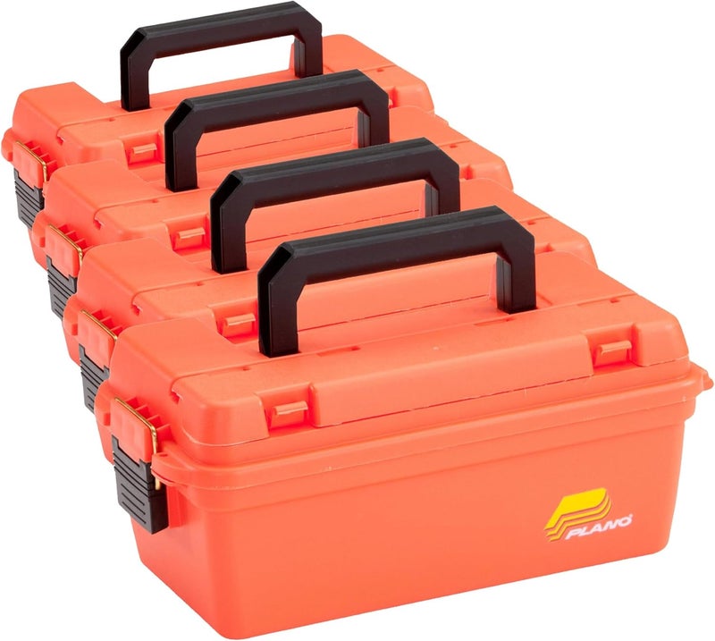 PLANO Shallow Dry Storage Box (Orange), small (141250) (Pack of 4) - Image 1